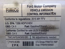 2015 FORD TRANSIT 2500, WHITE, 3.7L, AT, 2WD,  F25083